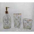 Lotion Dispenser Amber Glass Pump Bottle